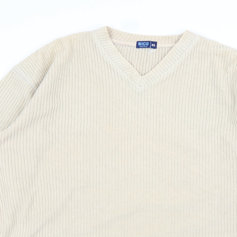 NICO Womens Beige   Pullover Jumper Size XL
