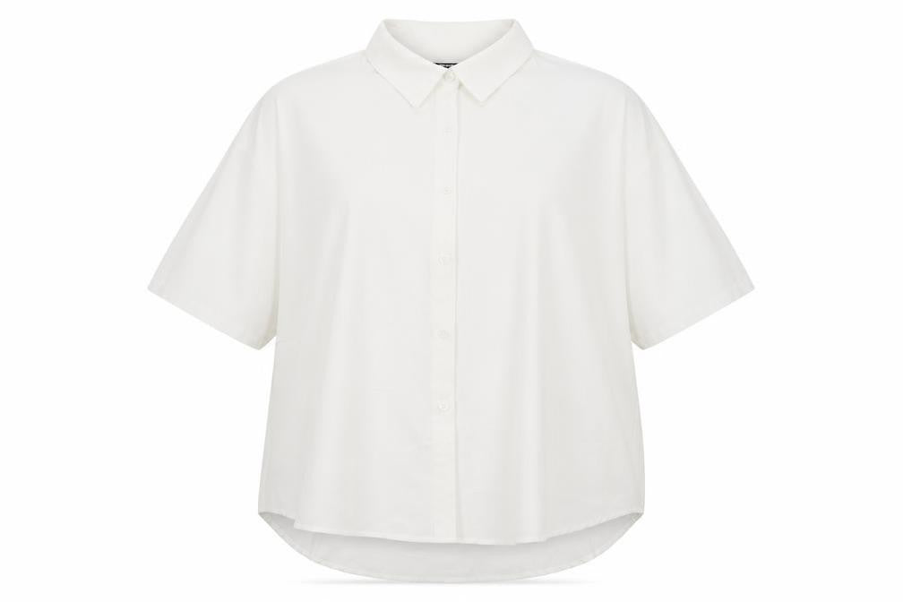 SheIn Womens White   Basic Button-Up Size 3XL