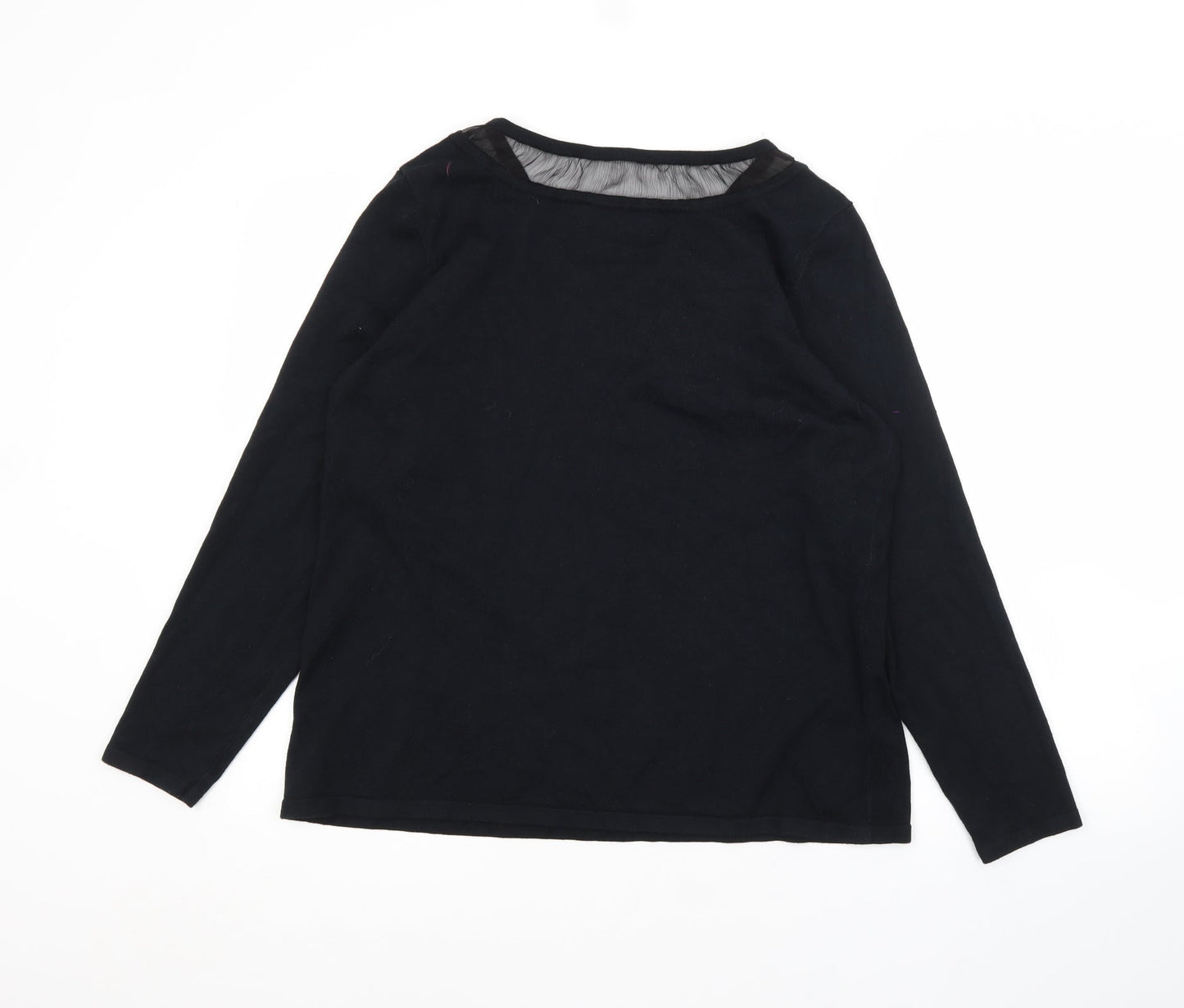 J.A.C. Womens Black   Basic T-Shirt Size XL