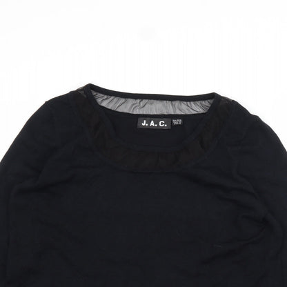 J.A.C. Womens Black   Basic T-Shirt Size XL