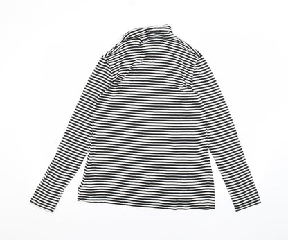 Preloved ESMARA Womens White Striped  Basic T-Shirt Size M - Back
