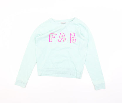 Matalan Girls Green   Pullover Jumper Size 13 Years