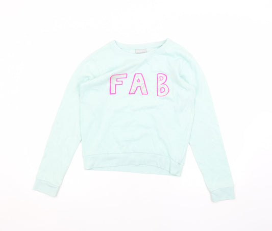 Matalan Girls Green   Pullover Jumper Size 13 Years