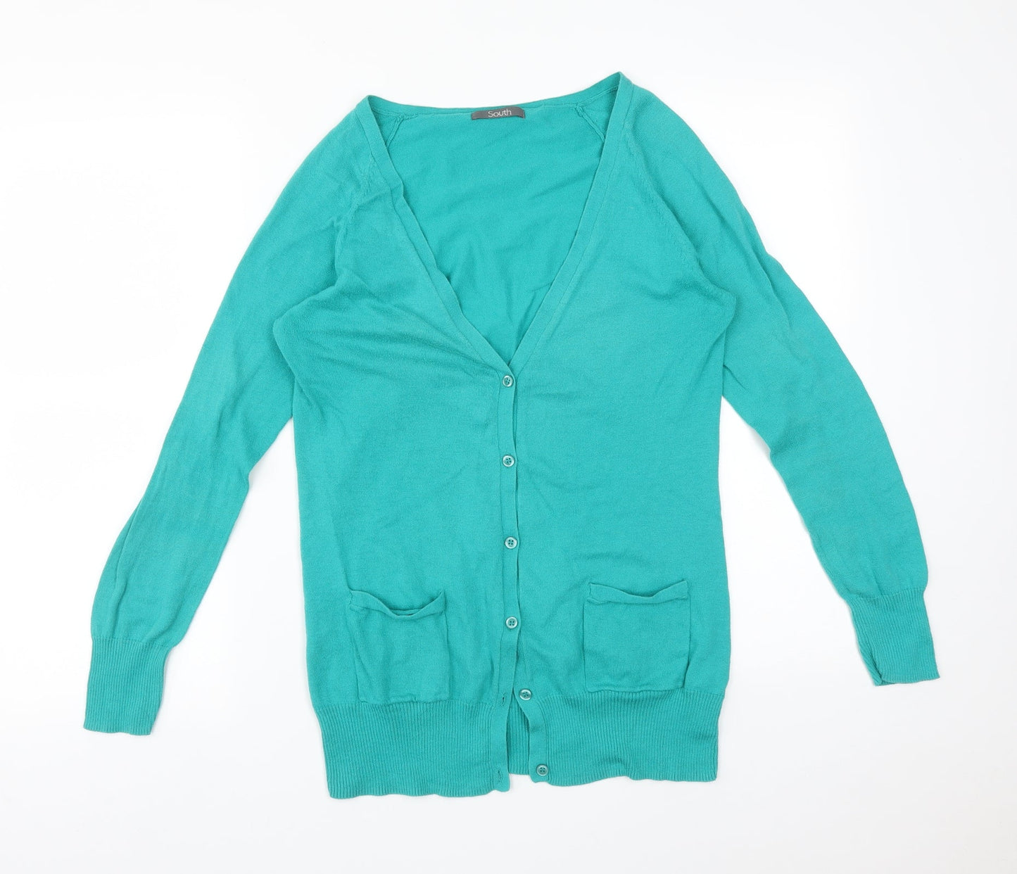 South Womens Green   Cardigan Jumper Size 12