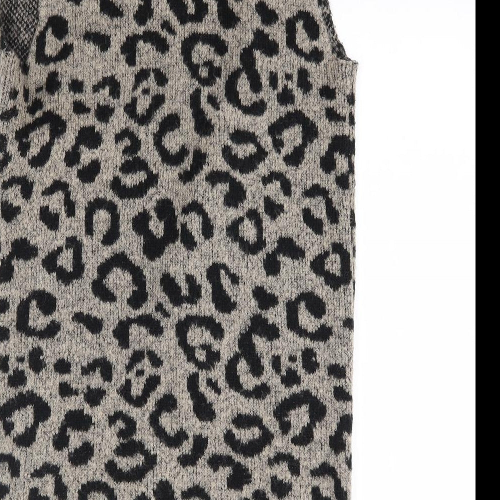 Primark Girls Multicoloured Animal Print  Cardigan Jumper Size 13-14 Years