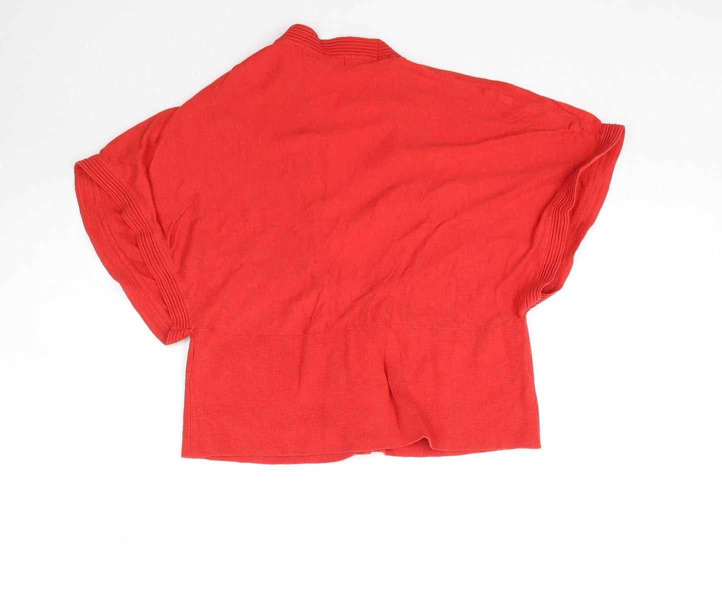 Marks and Spencer Womens Red  Knit Cardigan Jumper Size 14