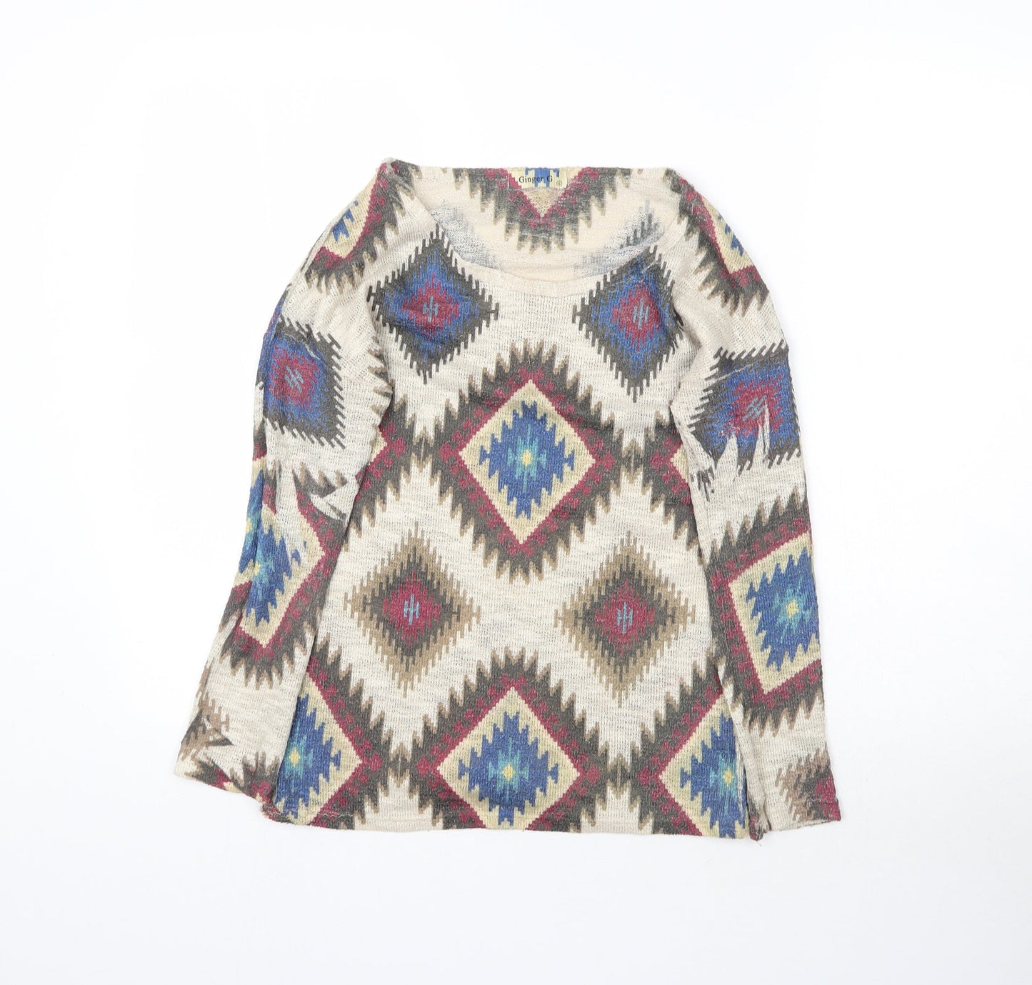 Ginger G Womens Multicoloured   Basic Blouse Size S