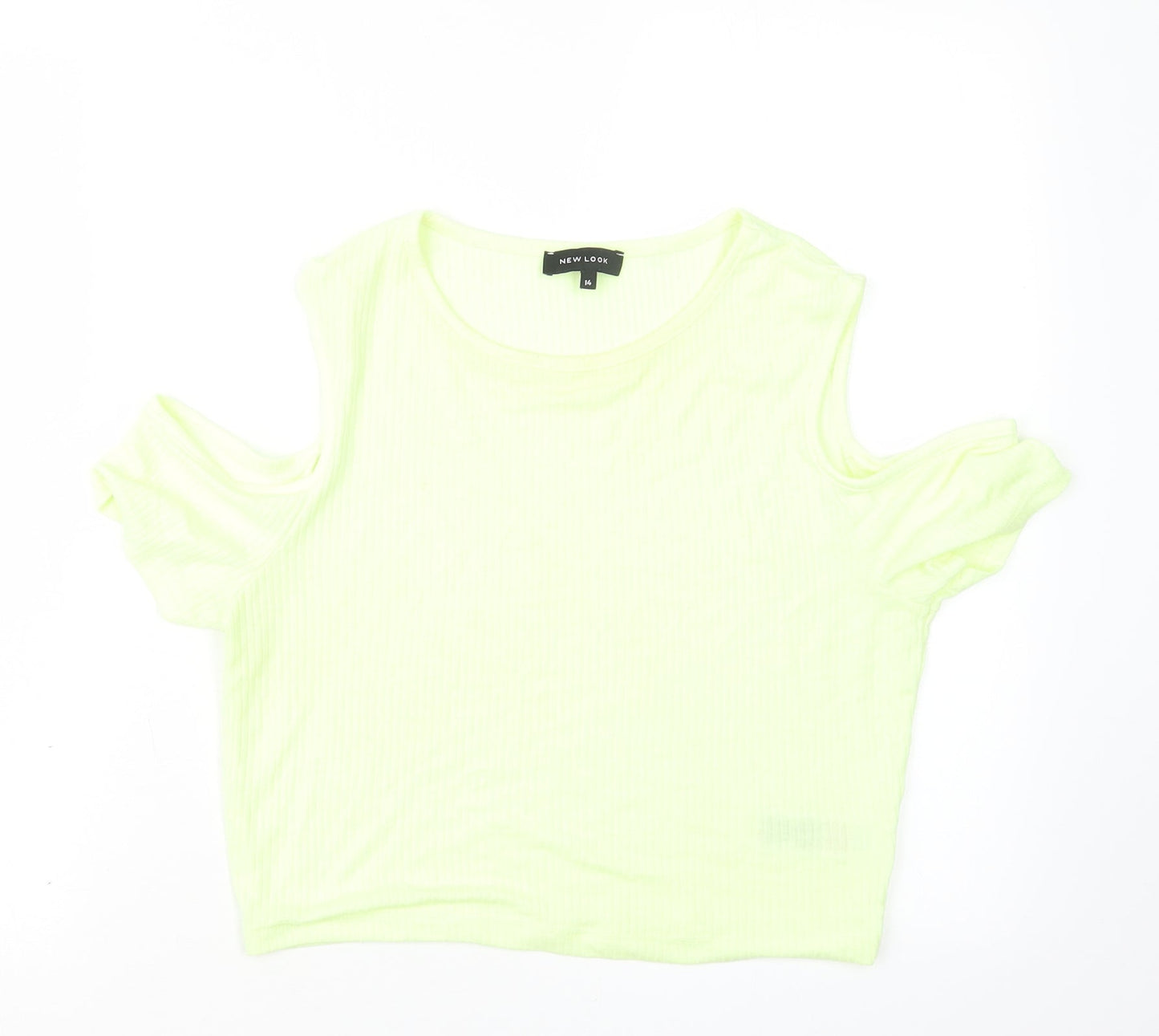 New Look Womens Green   Cropped T-Shirt Size 14