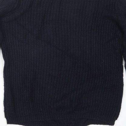 Select Womens Blue  Knit Pullover Jumper Size 8