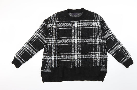 Marks and Spencer Womens Multicoloured Geometric  Pullover Jumper Size L