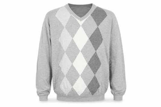 Cedarwood State Mens Multicoloured Argyle/Diamond Pullover Jumper Size XL