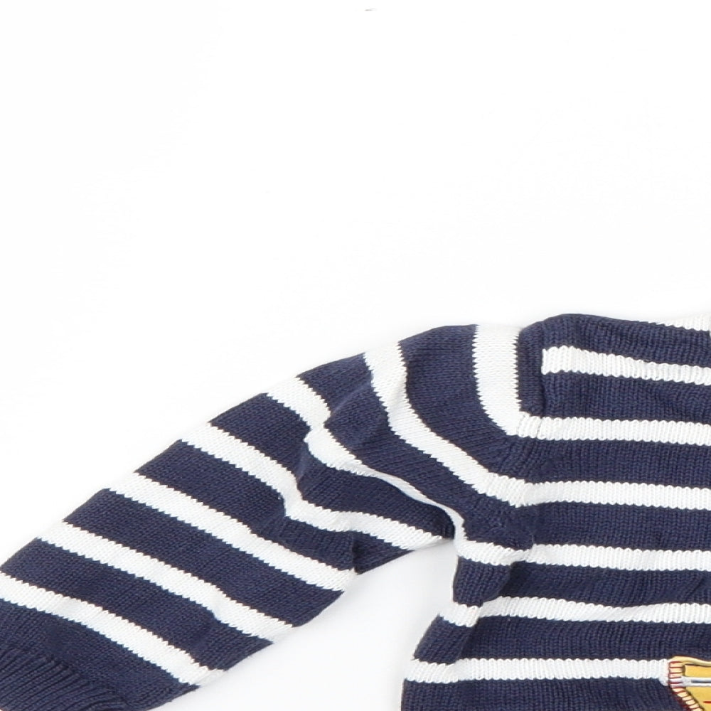 TU  Multicoloured Striped  Pullover Jumper Size 6-9 Months