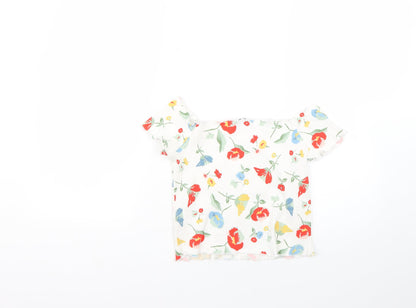 Zara Womens Multicoloured Floral  Basic Blouse Size M