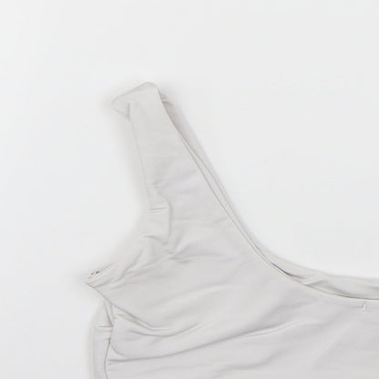 PRETTYLITTLETHING Womens Grey   Basic Blouse Size 10