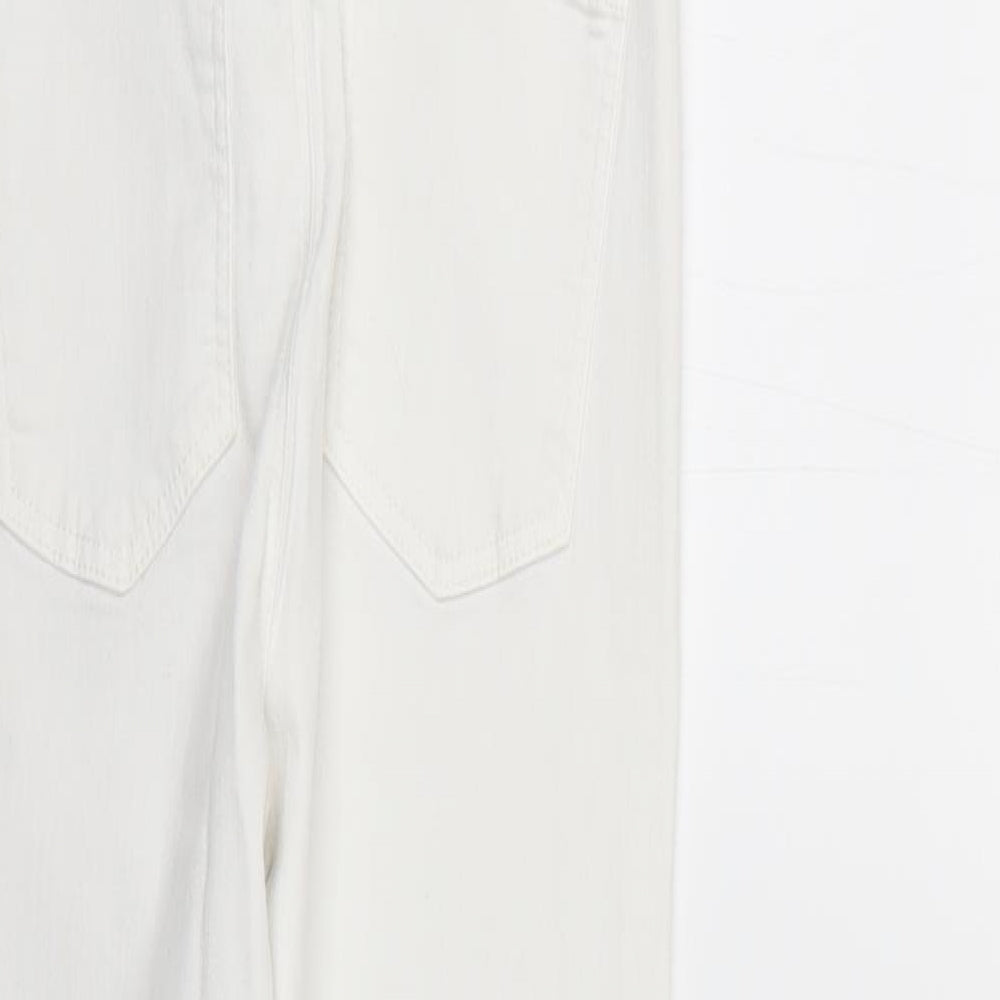 Topshop Womens White   Skinny Jeans Size 30 L25 in