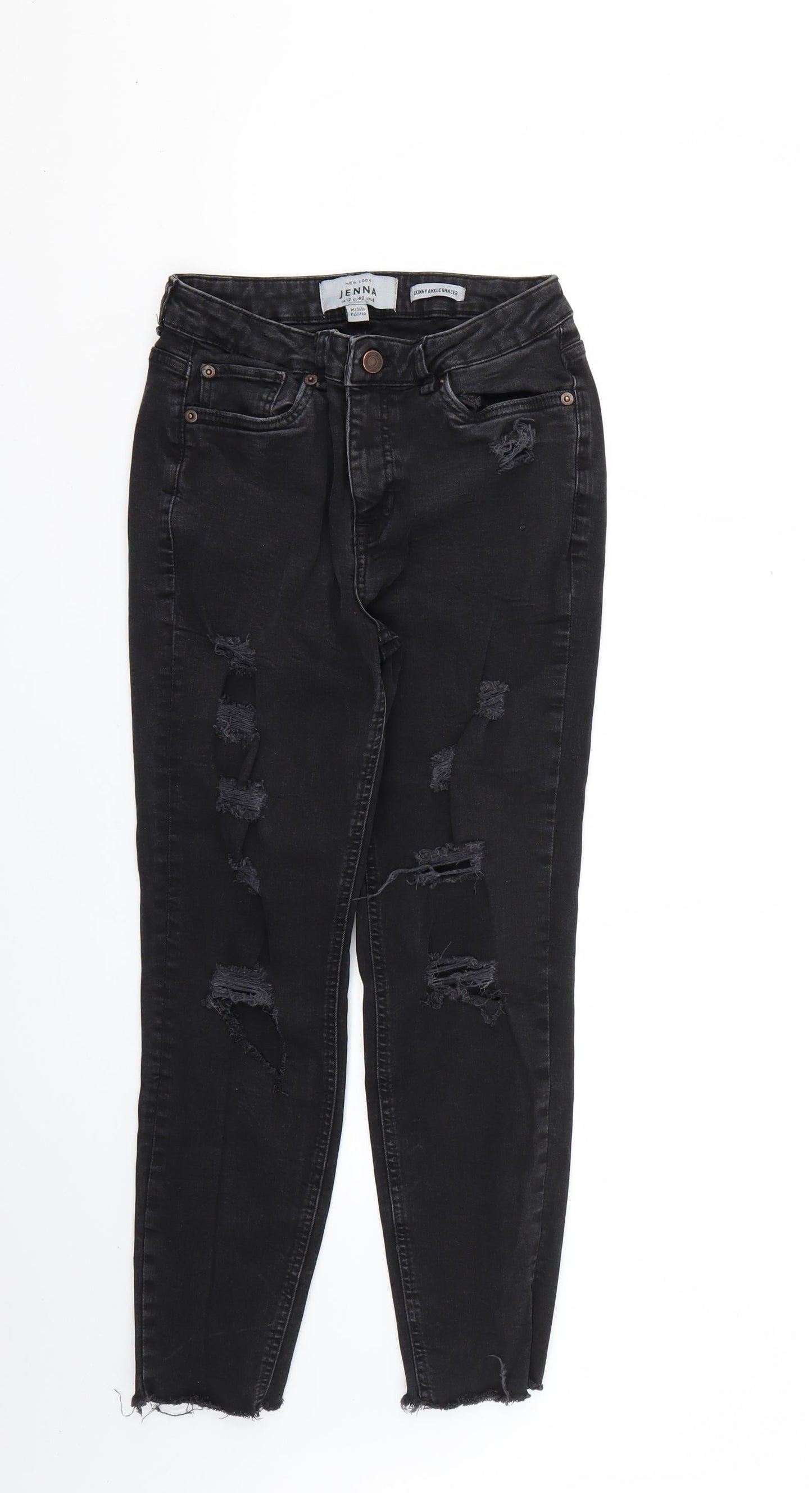 New Look Womens Black   Skinny Jeans Size 12 L24 in