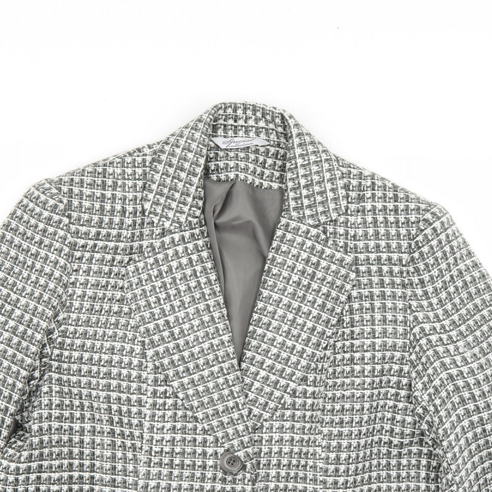 special collection Womens Multicoloured Geometric  Jacket Blazer Size 16