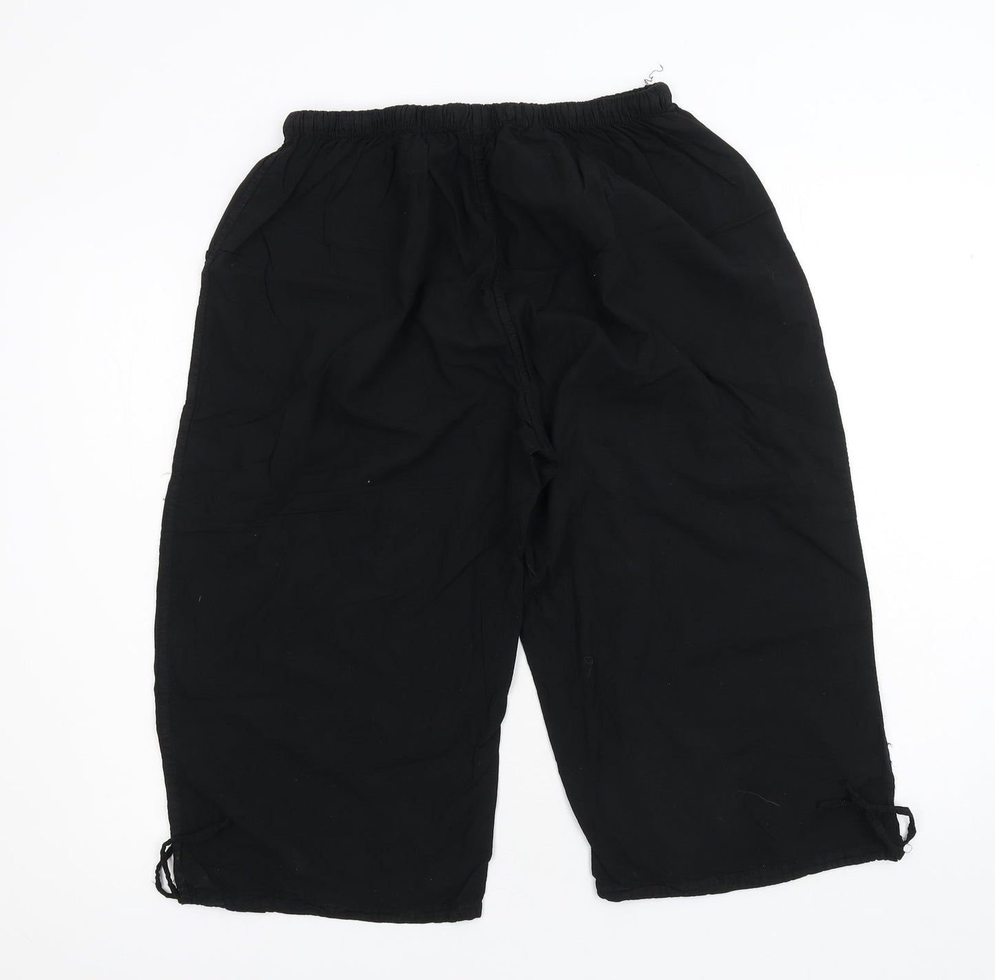 Moda Impression Womens Black   Cropped Trousers Size 30 in