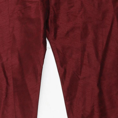 Preworn Womens Red   Trousers  Size 57 in L37 in