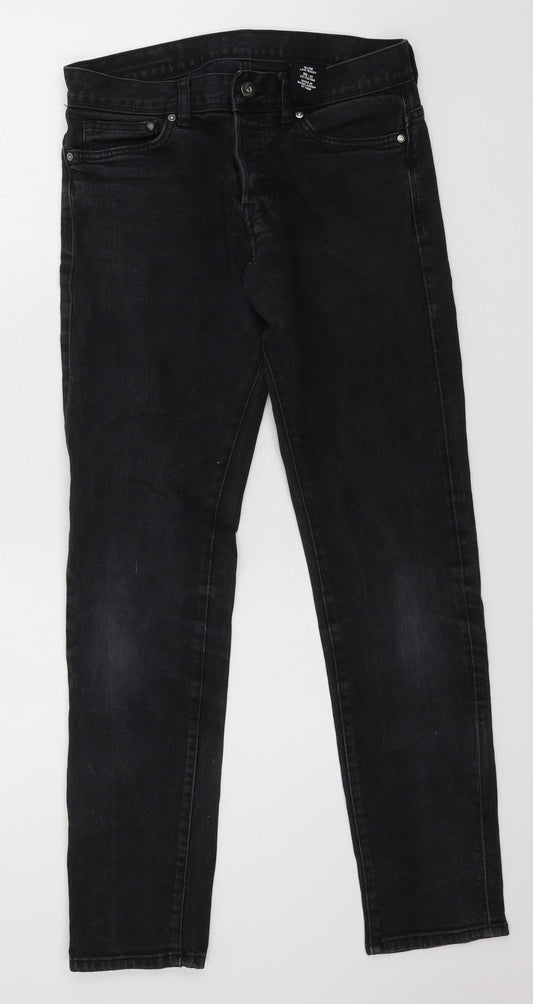 H&M Womens Grey  Denim Skinny Jeans Size 30 in L32 in