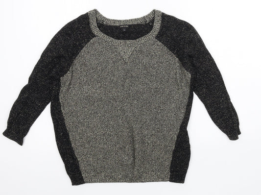 River Island Womens Black  Knit Pullover Jumper Size 10