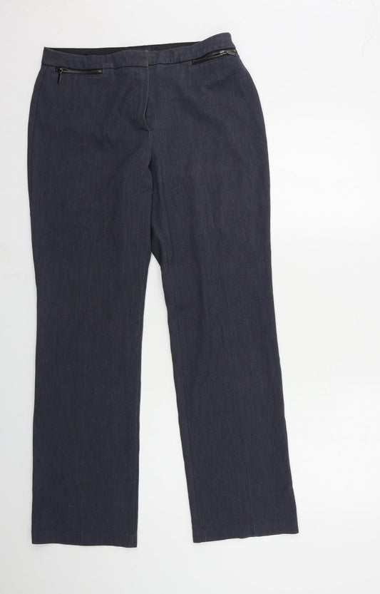 Marks and Spencer Womens Blue   Trousers  Size 12 L30 in