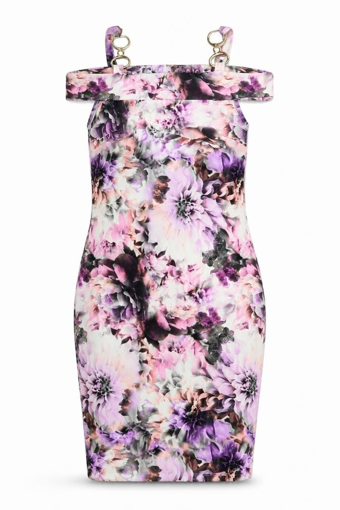 Definition Womens Pink Floral  Bodycon  Size 8