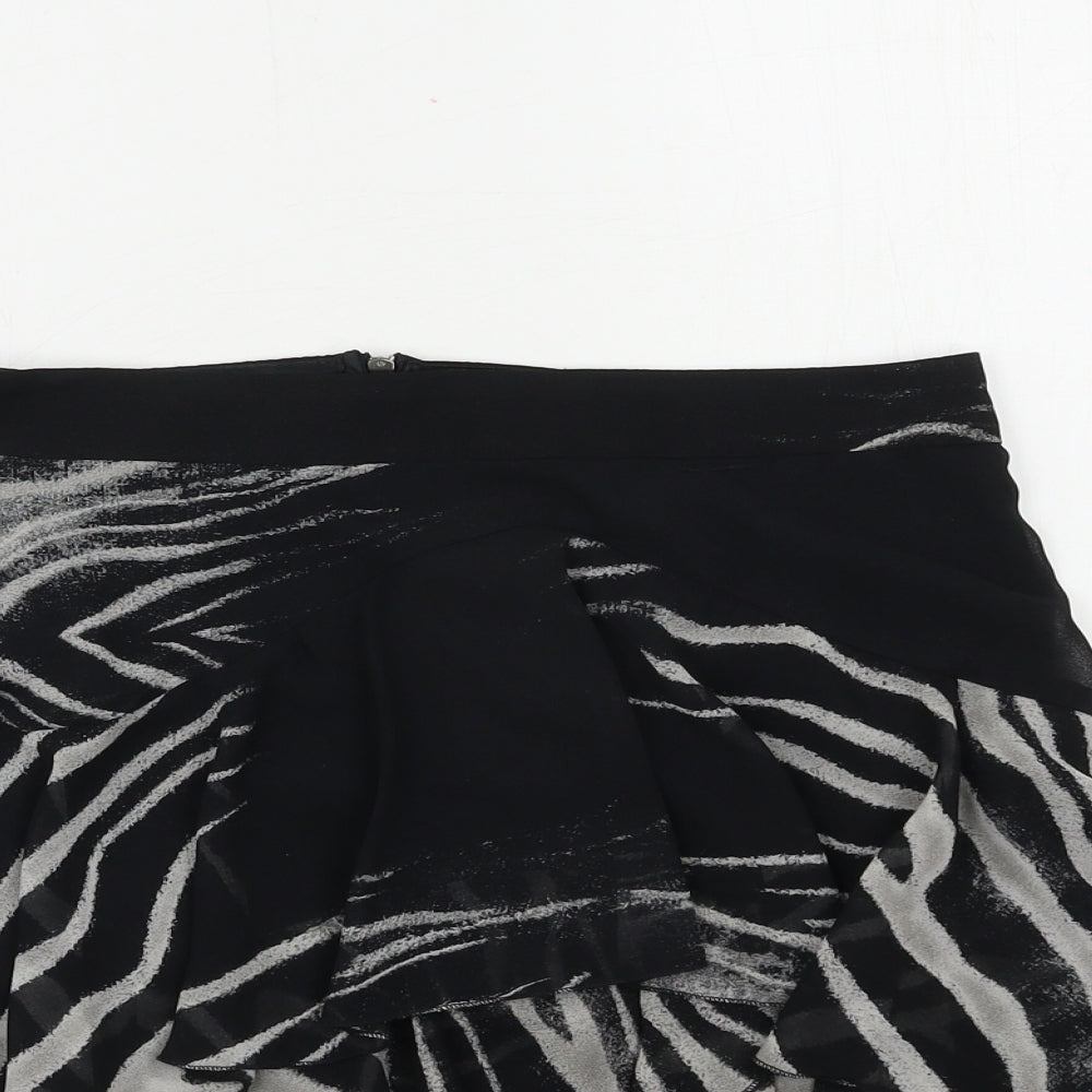 Zara Womens Black Animal Print  Straight & Pencil Skirt Size XS