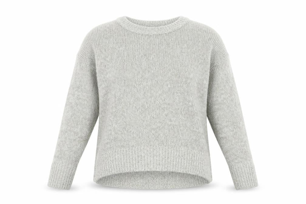 New Look Womens Grey  Knit Pullover Jumper Size S