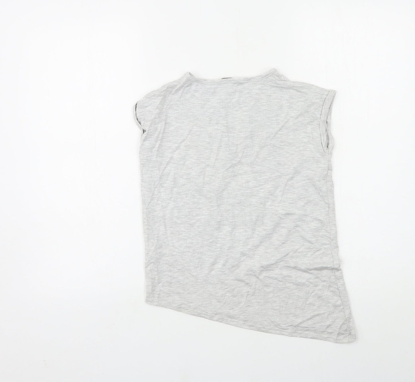 George Girls Grey   Basic T-Shirt Size 7-8 Years