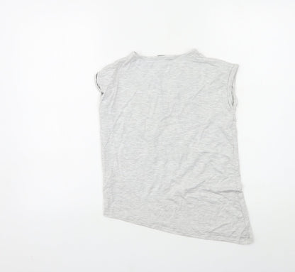 George Girls Grey   Basic T-Shirt Size 7-8 Years