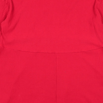 Preloved ASOS Womens Red   Fit & Flare  Size 10 - Label