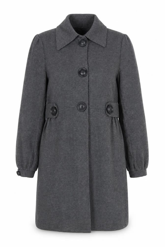 Marks & Spencer Womens Grey   Overcoat Coat Size 10