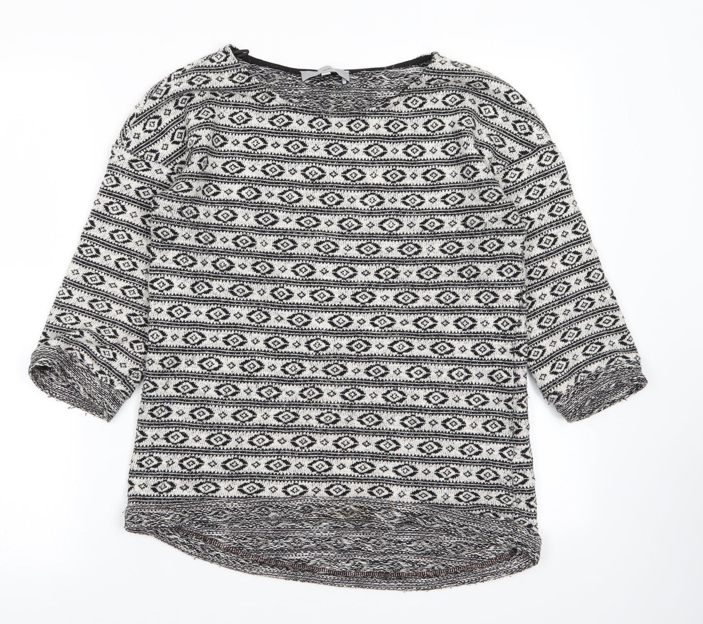 NEXT Womens Multicoloured Geometric  Basic T-Shirt Size 8