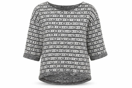 Next Womens Multicoloured Geometric  Basic T-Shirt Size 8