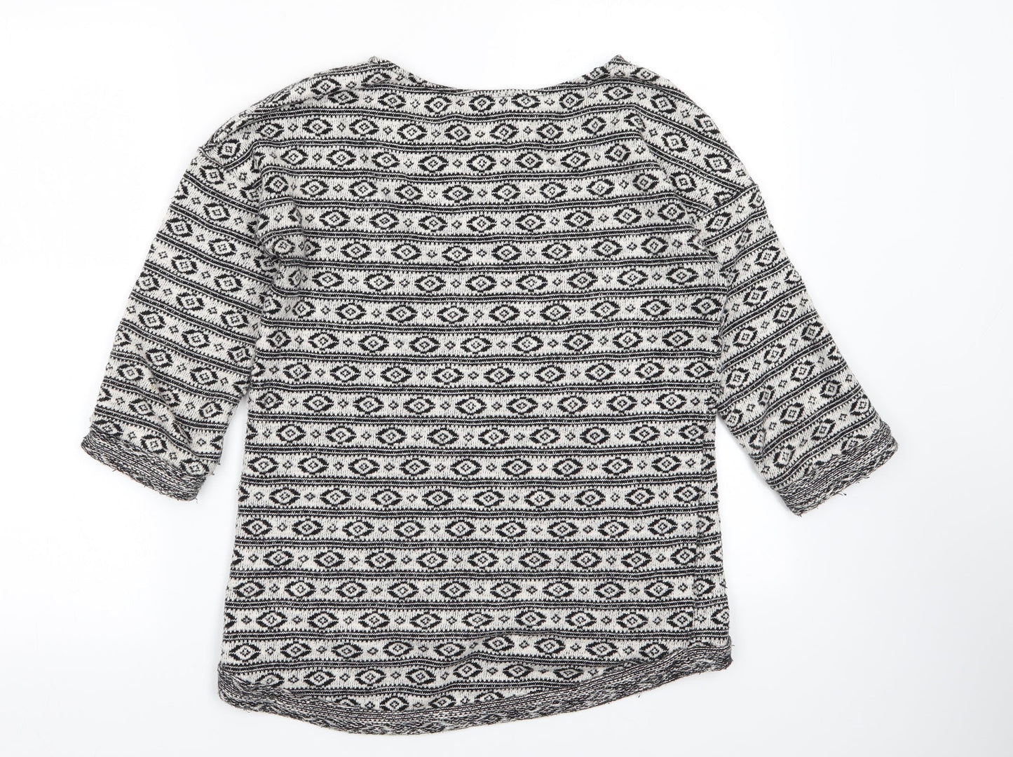 NEXT Womens Multicoloured Geometric  Basic T-Shirt Size 8