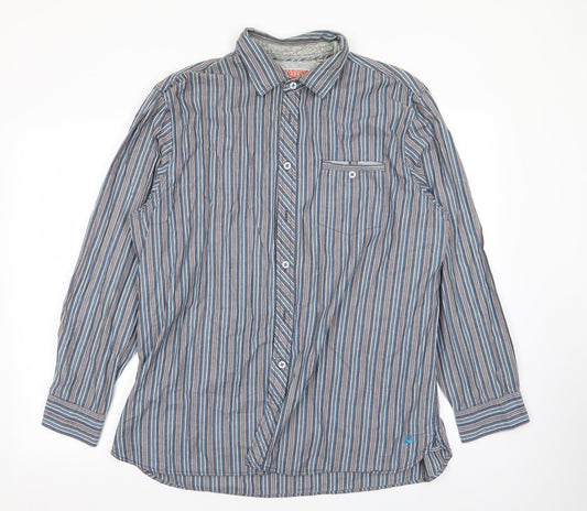 montaray Mens Multicoloured Striped   Button-Up Size XL