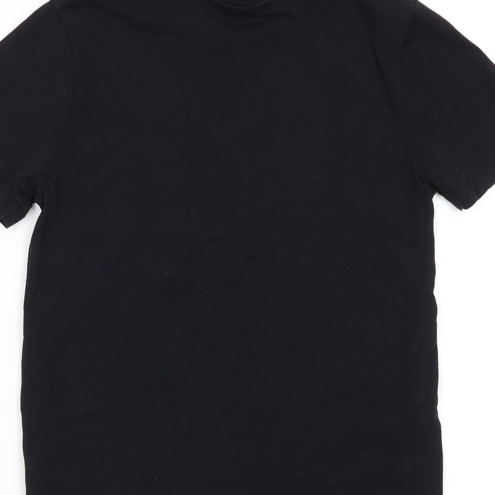 jeff&co Boys Black   Basic T-Shirt Size 9-10 Years