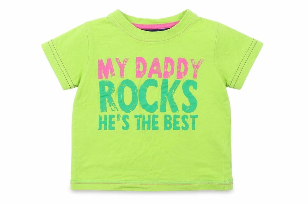 Minoti Baby Green   Basic T-Shirt Size 12-18 Months  - daddy rocks