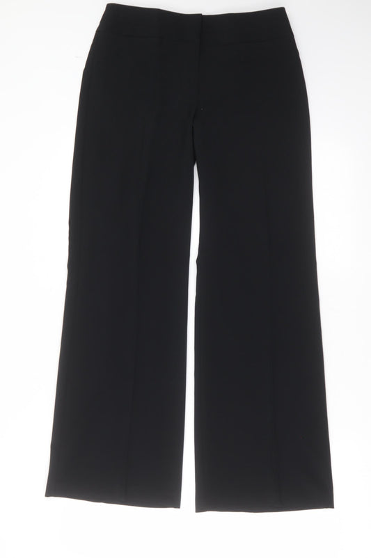 Marks and Spencer Womens Black   Trousers  Size 8 L30 in