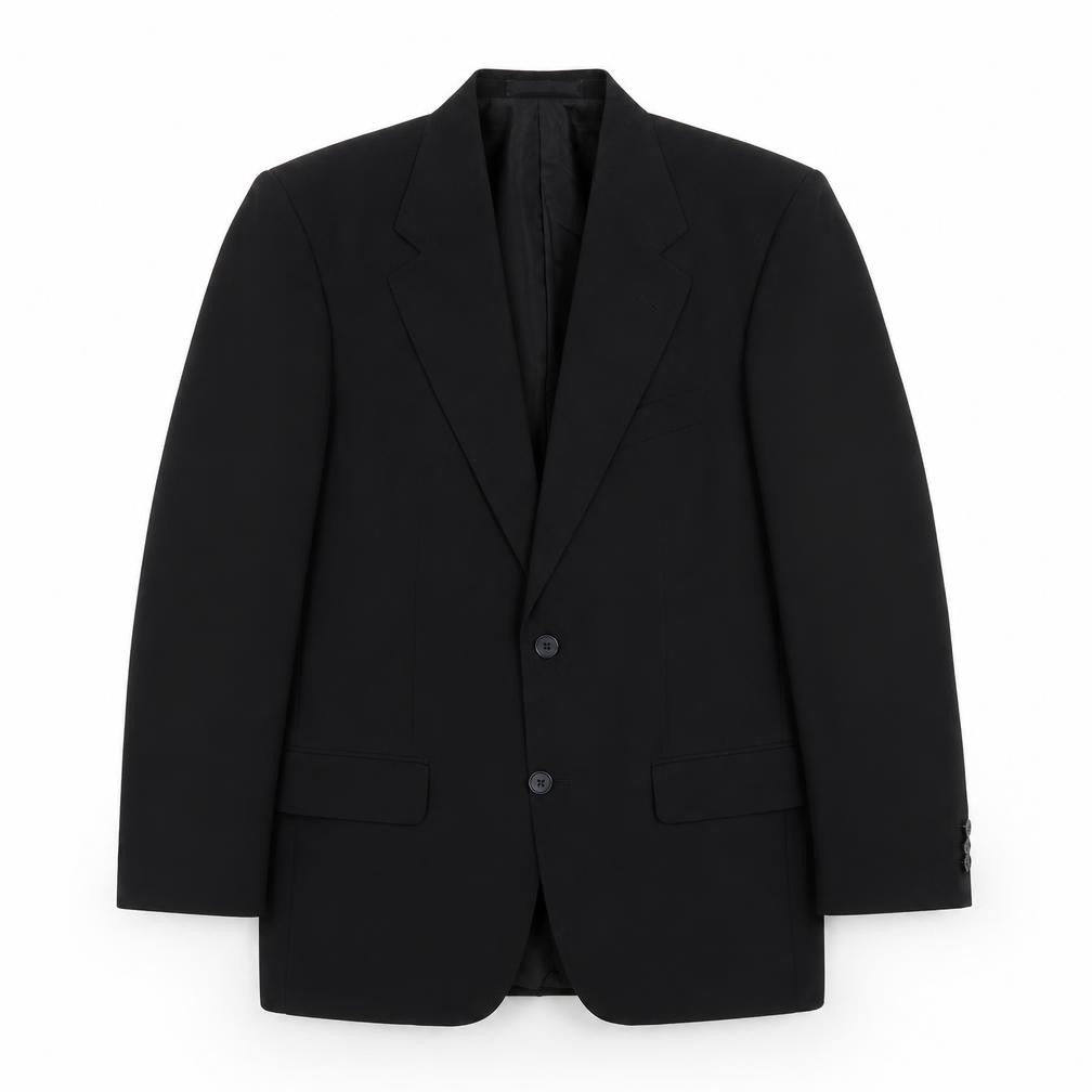 GREENWOODS Mens Black   Jacket Suit Jacket Size 38