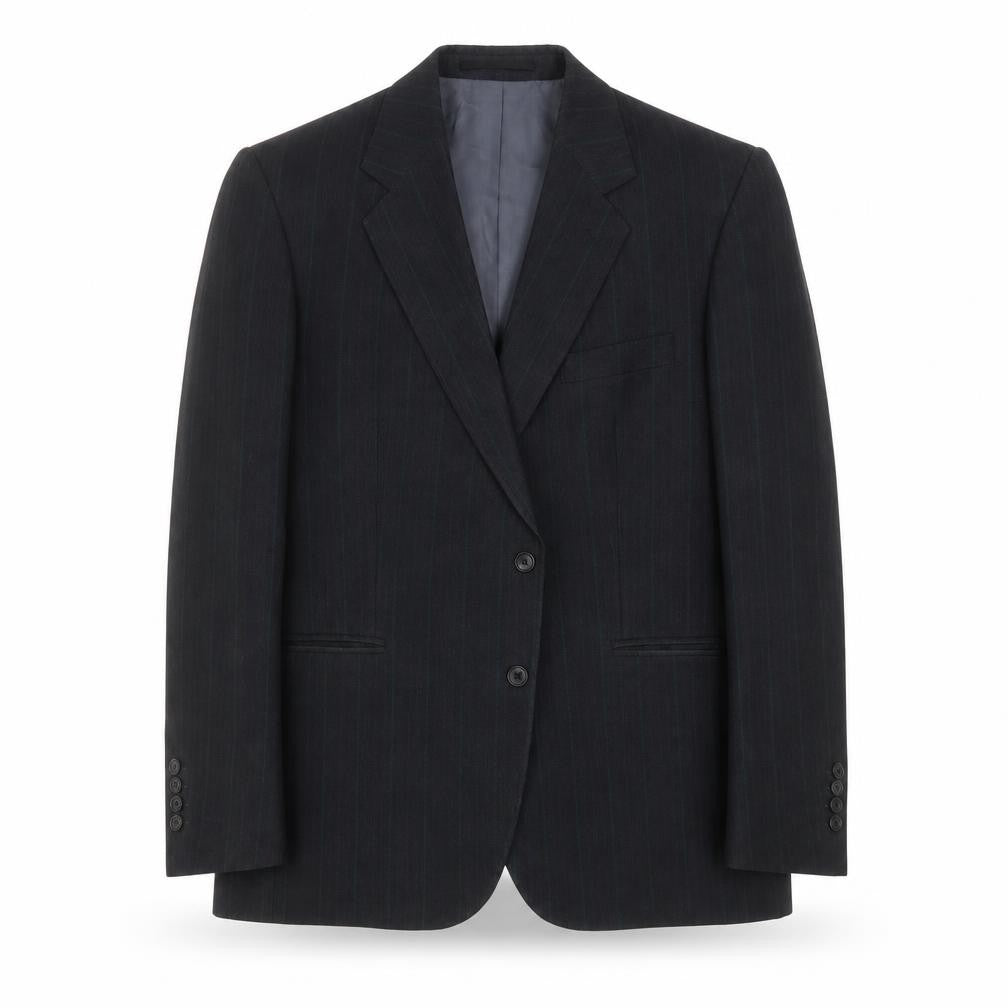 Preworn Mens Grey Herringbone  Jacket Suit Jacket Size 44