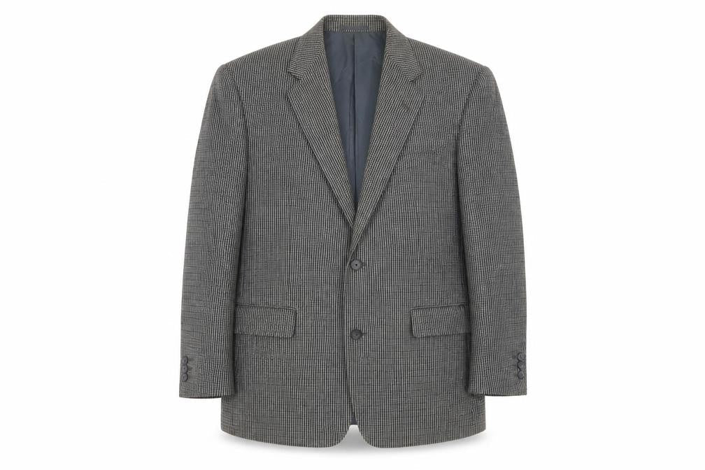 C&A Mens Grey Striped  Jacket Suit Jacket Size 44
