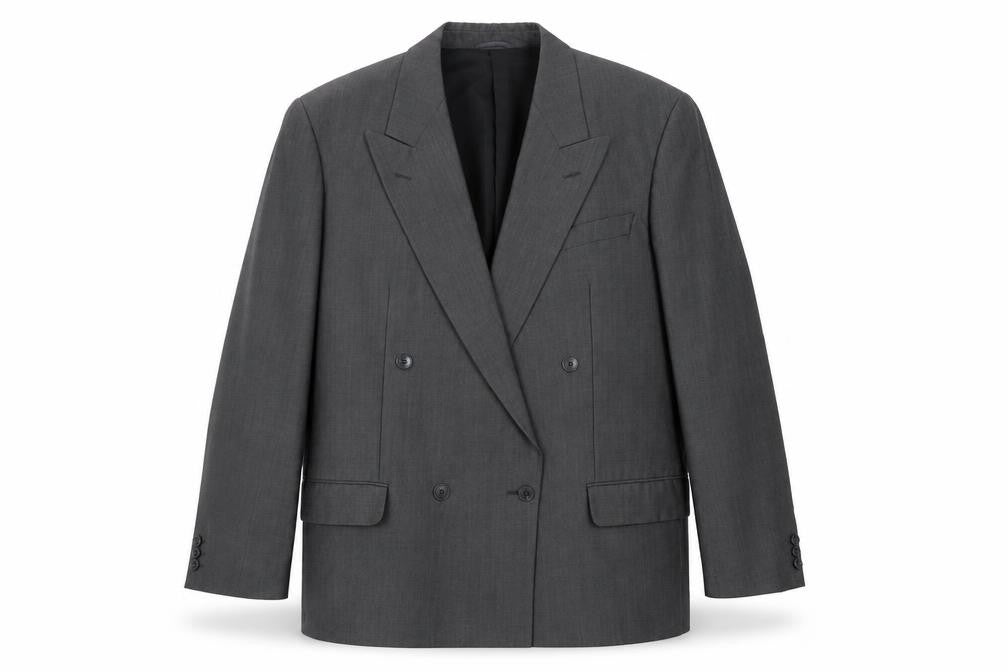 WILVORST Mens Grey   Jacket Suit Jacket Size 42