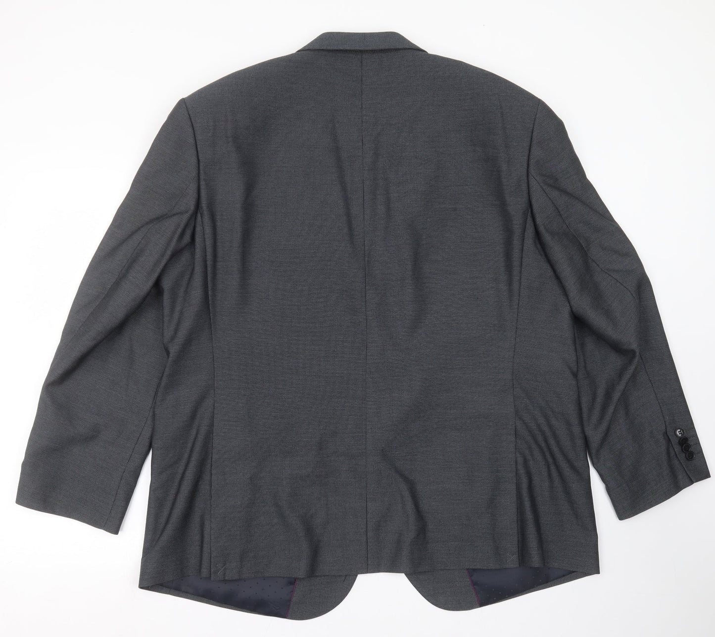 Taylor & Wright Mens Grey Geometric  Jacket Suit Jacket Size 48