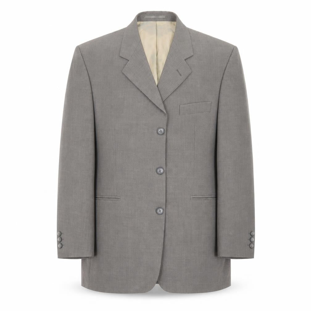 Karl Jackson Mens Grey Striped  Jacket Suit Jacket Size 42
