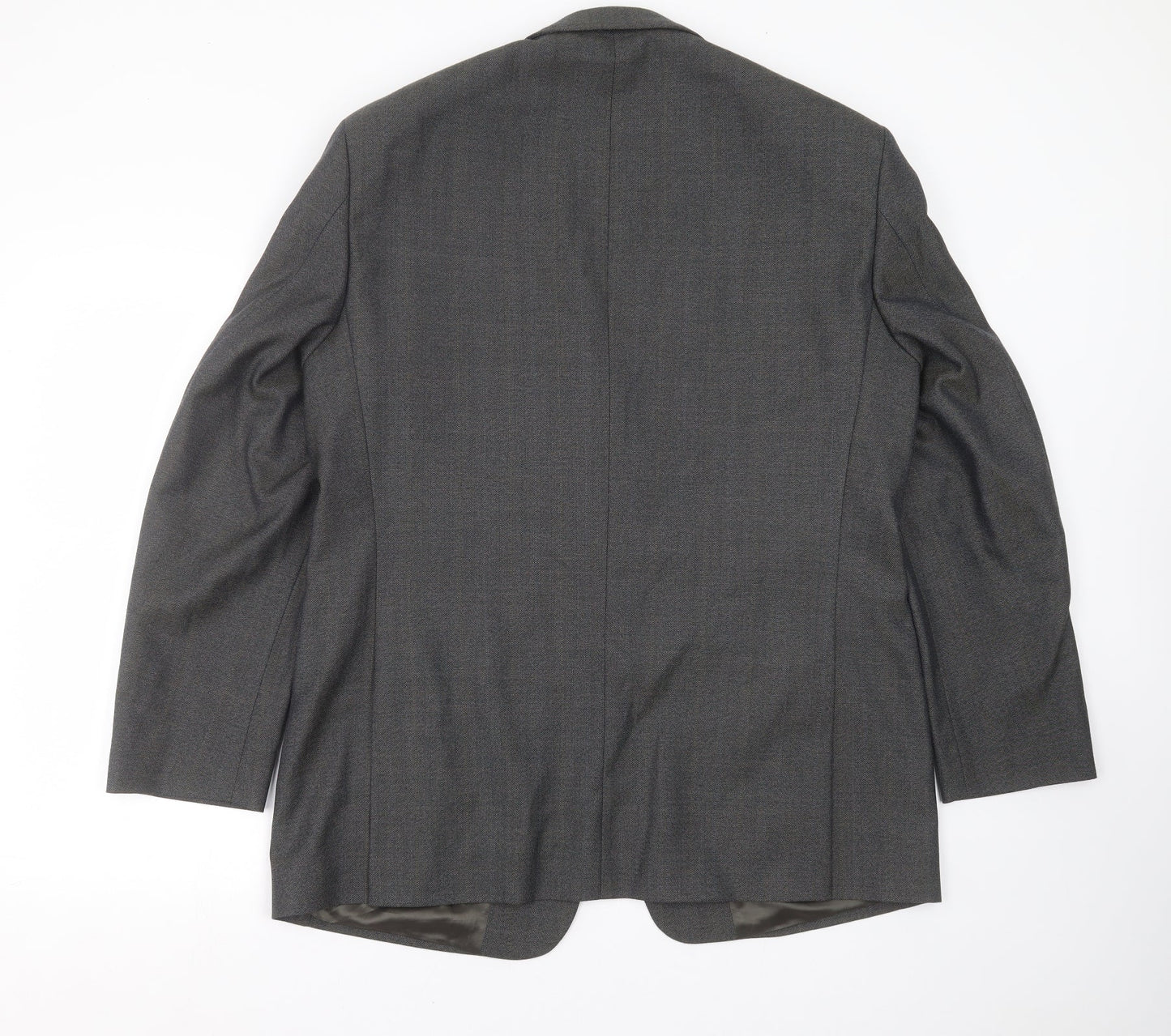 Wellington Mens Grey Striped  Jacket Suit Jacket Size 44