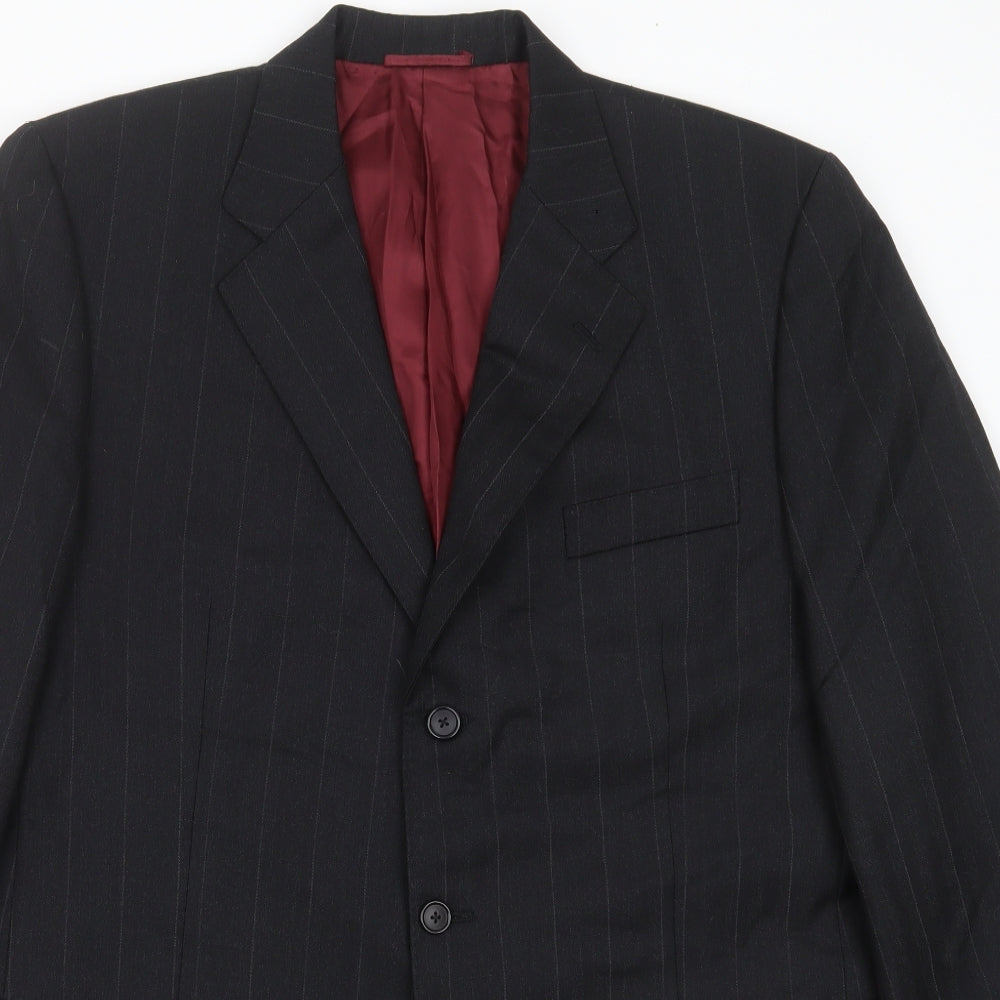 front page Mens Grey Herringbone  Jacket Suit Jacket Size 42