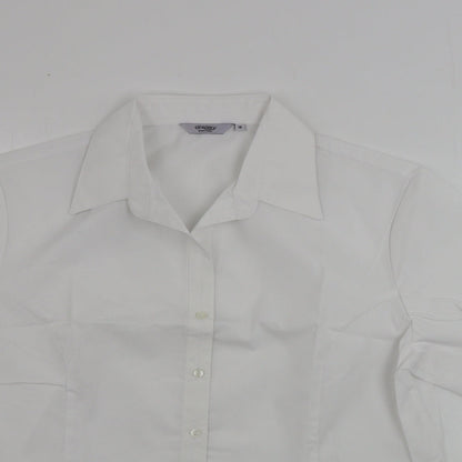 Preloved disley Womens White   Basic Button-Up Size 16 - Detail