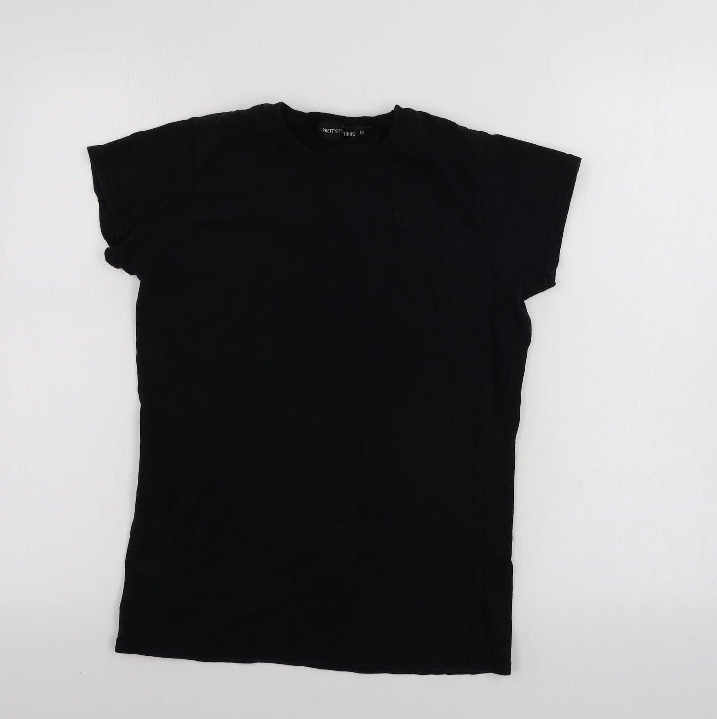 PRETTYLITTLETHING Womens Black   Basic T-Shirt Size M